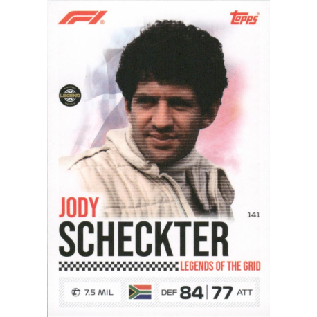 Añade a tu colección Jody Scheckter Legends Of The Grid Cards Turbo Attax 2026