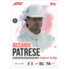 Añade a tu colección Riccardo Patrese Legends Of The Grid Topps F1 Cards Turbo Attax 2026