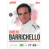 Encuentra  Rubens Barrichello Legends Of The Grid Cartas F1 Turbo Attax 2026