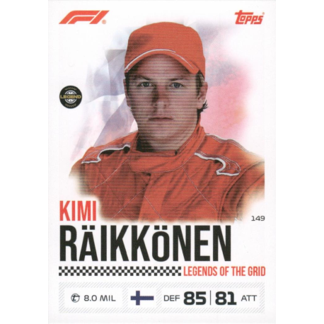 Collect Kimi Räikkönen Legends Of The Grid Cards Turbo Attax 2026