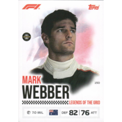 Consigue ahora Mark Webber Legends Of The Grid Cartas Turbo Attax Formula 1 2026