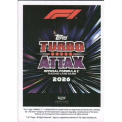 Añade a tu colección Valtteri Bottas Drivercore Cartas Turbo Attax Formula 1 2026
