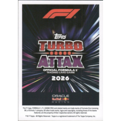 Consigue Max Verstappen Drivercore Turbo Attax F1 2026