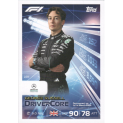 Añade a tu colección George Russell Drivercore Cartas Turbo Attax Formula 1 2026