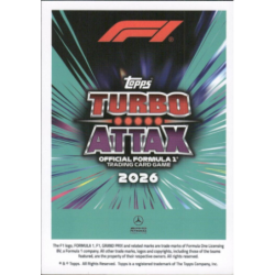 Añade a tu colección George Russell Drivercore Cartas Turbo Attax Formula 1 2026