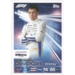Hazte con Alex Albon Drivercore Formula 1 Turbo Attax 2026