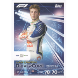 Colecciona Liam Lawson Drivercore Cartas Turbo Attax Formula 1 2026