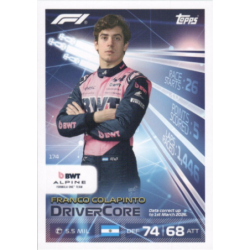 Completa tu colección Franco Colapinto Drivercore Cards Formula 1 Turbo Attax 2026