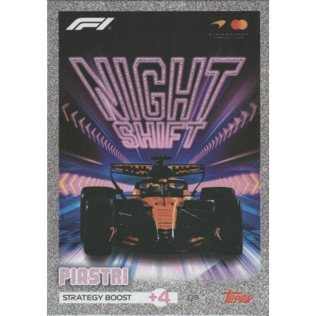 Añade a tu colección Oscar Piastri Night Shift Cards Formula 1 Turbo Attax 2026