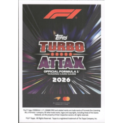 Añade a tu colección Oscar Piastri Night Shift Cards Formula 1 Turbo Attax 2026