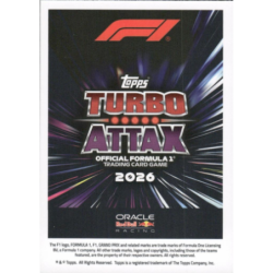 Find Isack Hadjar Night Shift Turbo Attax Formula 1 Cards 2026