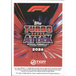 Consigue Oliver Bearman Night Shift Topps Turbo Attax 2026