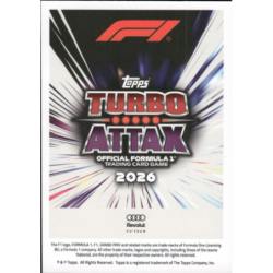 Completa tu colección Gabriel Bortoleto Night Shift Colección Topps Turbo Attax Formula 1 2026