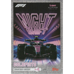 Encuentra Franco Colapinto Night Shift Colección F1 Turbo Attax 2026