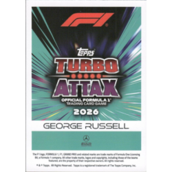 Get yours George Russell 2026 F1 Car Turbo Attax F1 2026