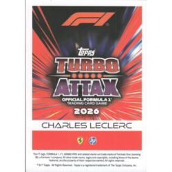 Collect  Charles Leclerc 2026 F1 Car Topps Turbo Attax 2026