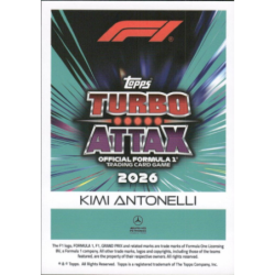 Añade a tu colección Kimi Antonelli 2026 F1 Car Turbo Attax Formula 1 Cards 2026