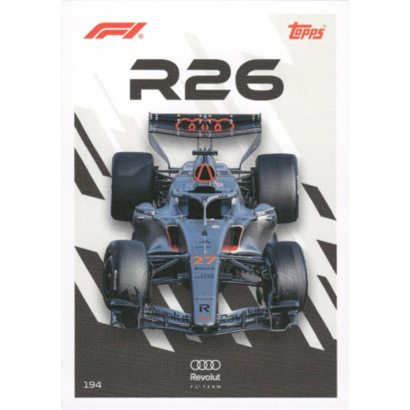 Añade a tu colección Nico Hulkenberg 2026 F1 Car Turbo Attax Formula 1 2026