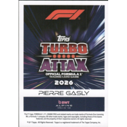 Completa tu colección Pierre Gasly 2026 F1 Car Cartas Topps Turbo Attax 2026