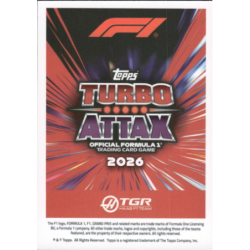 Completa tu colección Oliver Bearman La Monumental Cartas Turbo Attax Formula 1 2026