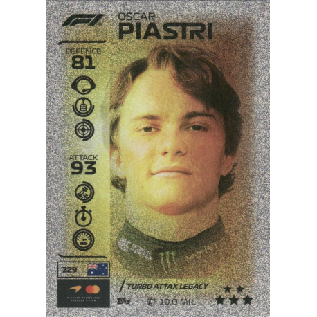 Compra online Oscar Piastri F1 Turbo Attax Legacy Topps Formula 1 Turbo Attax 2026