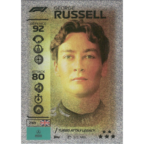 Consigue ahora George Russell F1 Turbo Attax Legacy Cards Turbo Attax 2026