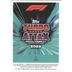 Buy Cards online Kimi Antonelli F1 Turbo Attax Legacy F1 Cards Topps Turbo Attax 2026