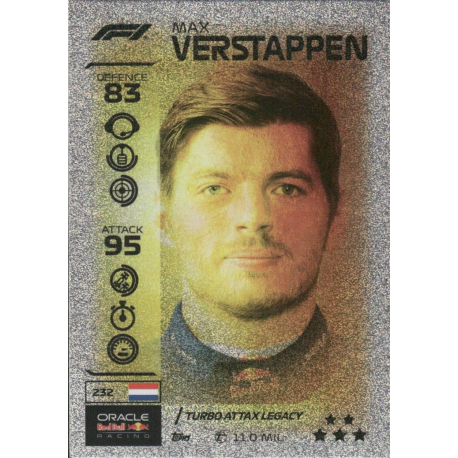 Buy Cards Max Verstappen F1 Turbo Attax Legacy Turbo Attax F1 2026