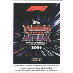 Buy Cards Max Verstappen F1 Turbo Attax Legacy Turbo Attax F1 2026