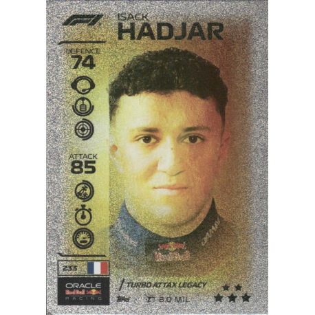 Hazte con Isack Hadjar F1 Turbo Attax Legacy Topps F1 Cards Turbo Attax 2026