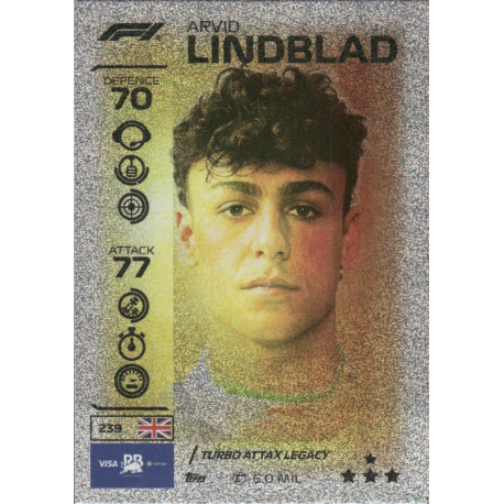 Consigue ahora Arvid Lindblad F1 Turbo Attax Legacy Turbo Attax F1 2026