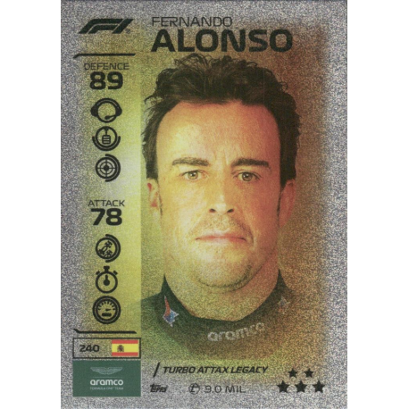 Buy Cards Fernando Alonso F1 Turbo Attax Legacy Turbo Attax F1 2026