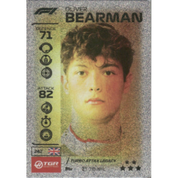 Consigue ahora Oliver Bearman F1 Turbo Attax Legacy Turbo Attax F1 2026