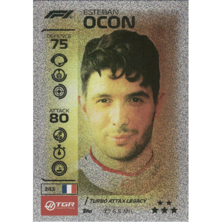 Find and Buy Cards Esteban Ocon F1 Turbo Attax Legacy Turbo Attax Formula 1 Cards 2026