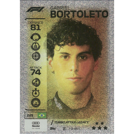 Consigue ahora Gabriel Bortoleto F1 Turbo Attax Legacy Turbo Attax Formula 1 Cards 2026
