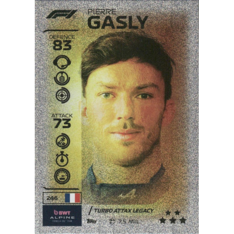 Añade a tu colección Pierre Gasly F1 Turbo Attax Legacy Formula 1 Turbo Attax 2026