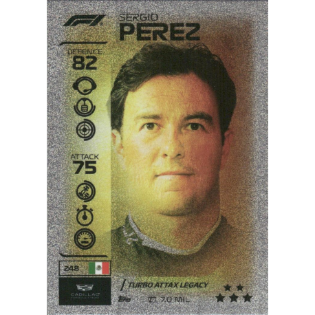 Compra online  Sergio Perez F1 Turbo Attax Legacy Cards Turbo Attax 2026
