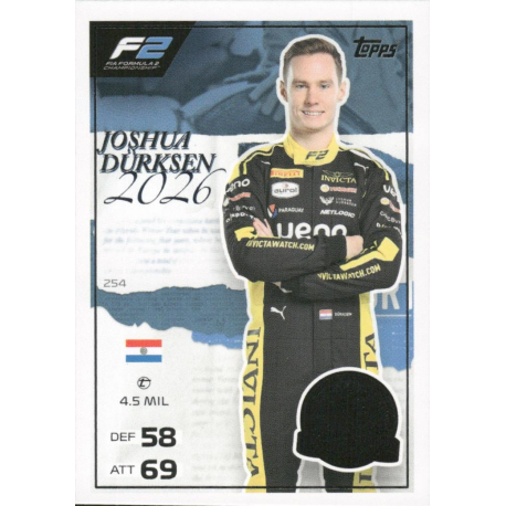 Buy Cards online Joshua Dürksen F2 One To Watch Turbo Attax F1 2026