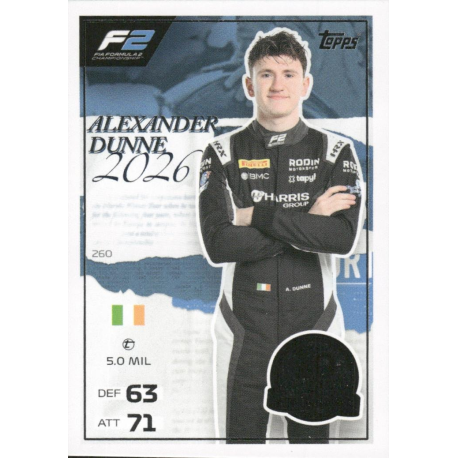 Find and Buy Cards Alexander Dunne F2 One To Watch Topps Turbo Attax 2026