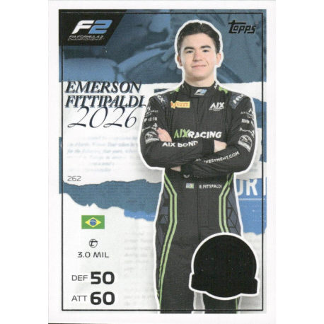 Add to your collection Emerson Fittipaldi F2 One To Watch Turbo Attax Formula 1 2026