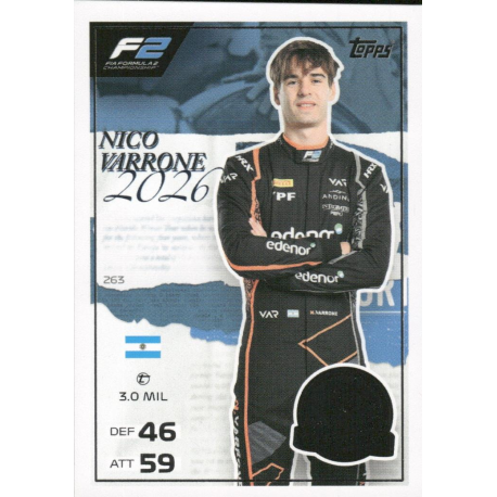 Buy Cards Nico Varrone F2 One To Watch Turbo Attax Formula 1 Cards 2026