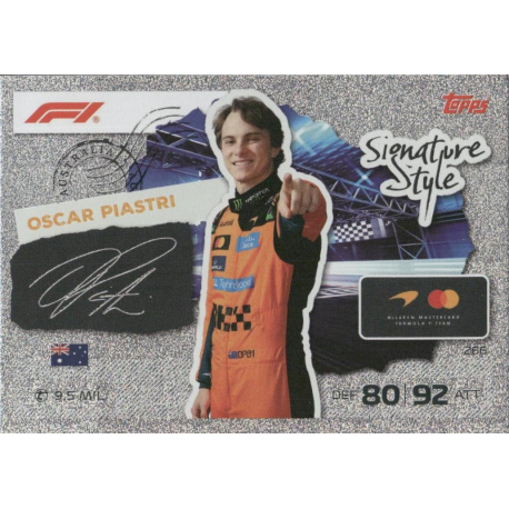 Compra Oscar Piastri Signature Style Cartas Topps Turbo Attax 2026