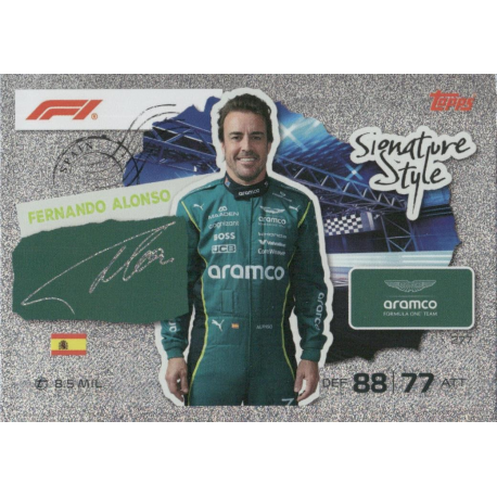Compra Fernando Alonso Signature Style Cards Formula 1 Turbo Attax 2026