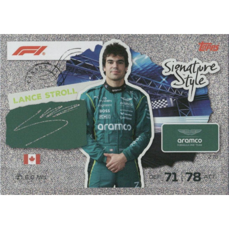 Añade a tu colección  Lance Stroll Signature Style Turbo Attax Formula 1 Cards 2026
