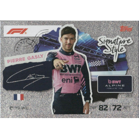 Compra Pierre Gasly Signature Style F1 Cards Topps Turbo Attax 2026