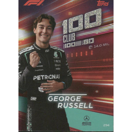 Completa tu colección George Russell 100 Club Turbo Attax Formula 1 Cards 2026