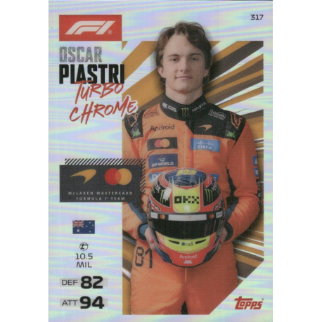 Encuentra Oscar Piastri Turbo Chrome Topps Formula 1 Turbo Attax 2026