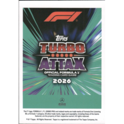 Añade a tu colección Kimi Antonelli Turbo Chrome Cards Formula 1 Turbo Attax 2026