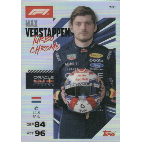 Find and Buy Cards Max Verstappen Turbo Chrome Topps Formula 1 Turbo Attax 2026