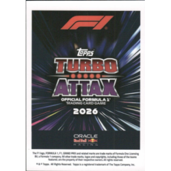 Find and Buy Cards Max Verstappen Turbo Chrome Topps Formula 1 Turbo Attax 2026
